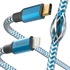 Kép 1/2 - Adatkábel HAMA Reflective USB-C/Lightning 1,5m kék