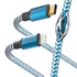 Kép 2/2 - Adatkábel HAMA Reflective USB-C/Lightning 1,5m kék