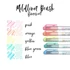 Kép 2/2 - Ecsetfilc kétvégű ZEBRA Mildliner Fluorescent 5 darabos