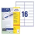 Kép 1/5 - Etikett AVERY 3423 105x35mm univerzális 1600 címke/doboz 100 ív/doboz