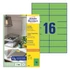 Kép 1/5 - Etikett AVERY 3454 105x37mm univerzális zöld 1600 címke/doboz 100 ív/doboz
