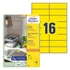 Kép 1/5 - Etikett AVERY 3455 105x37mm univerzális sárga 1600 címke/doboz 100 ív/doboz