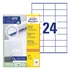 Kép 1/4 - Etikett AVERY 3475 70x36mm univerzális 2400 címke/doboz 100 ív/doboz