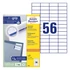 Kép 1/4 - Etikett AVERY 3668 52,5x21,2mm univerzális 5600 címke/doboz 100 ív/doboz