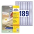Kép 1/4 - Etikett AVERY L4731REV-25 25,4x10mm visszaszedhető 4725 címke/doboz 25 ív/doboz