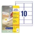Kép 1/5 - Etikett AVERY L4744REV-25 96x50,8mm univerzális 250 címke/doboz 25 ív/doboz
