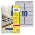 Kép 1/5 - Etikett AVERY L6012-20 96x50,8mm laser ezüst 200 címke/doboz 20 ív/doboz