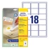 Kép 1/5 - Etikett AVERY L6025REV-25 63,5x46,6mm univerzális visszaszedhető fehér 540 címke/doboz 30 ív/doboz