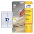 Kép 1/2 - Etikett AVERY L6031REV-25 96x16,9 mm univerzális visszaszedhető fehér