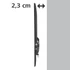 Kép 2/2 - Falitartó HAMA fix 81-165 cm 32"-65" fekete