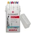 Kép 3/4 - Filctoll  ZEBRA ClickArt nyomógombos vízbázisú 12 darabos