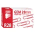 Kép 1/2 - Gemkapocs ICO R28 28mm réz