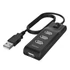Kép 1/2 - Kábel elosztó HAMA USB 2.0 + 4xUSB 2.0 kapcsolós fekete