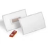 Kép 1/3 - Névjegykitűző DURABLE Click Fold 54x90 mm mágneses elfordulásmentes átlátszó