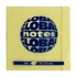 Kép 1/3 - Öntapadós jegyzettömb GLOBAL Notes 3654-01 75x75mm sárga 100 lap
