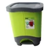 Kép 3/5 - Hulladéktároló pedálos szelektív Ekolux  Duo 2 részes 2x10,5L